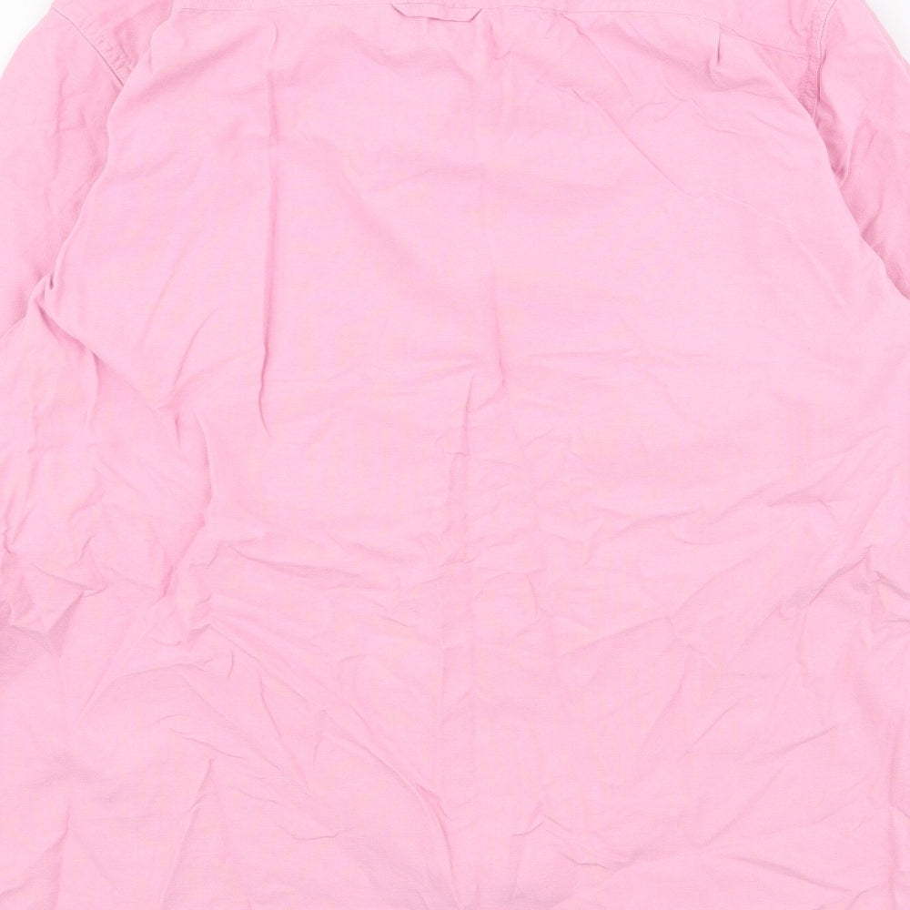 Jack Wills Mens Pink  Cotton  Button-Up Size M Collared Button
