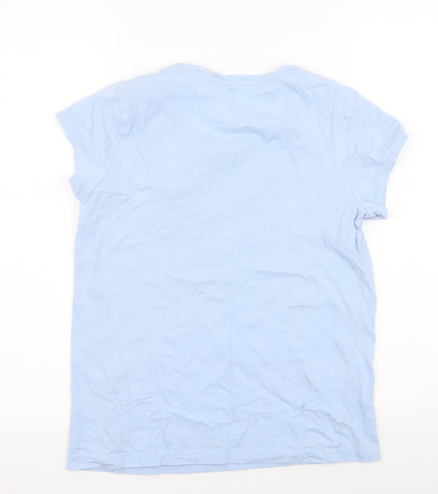 George Womens Blue  100% Cotton Top Pyjama Top Size 8   - panda