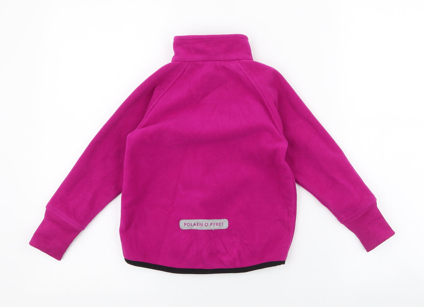 Polarn O. Pyret Girls Pink   Jacket  Size 18-24 Months   Zip - Thumb Holes