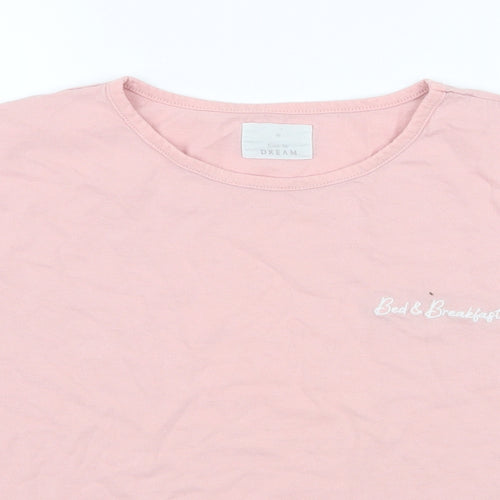 Matalan Womens Pink  100% Cotton Top Pyjama Top Size XS   - bed & breakfast