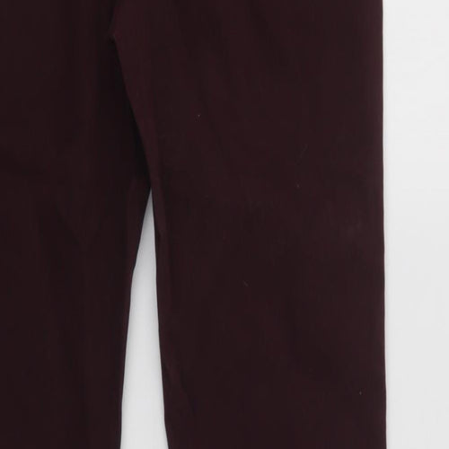 F&F Womens Purple  Cotton Mom Jeans Size 10 L30 in Regular Button