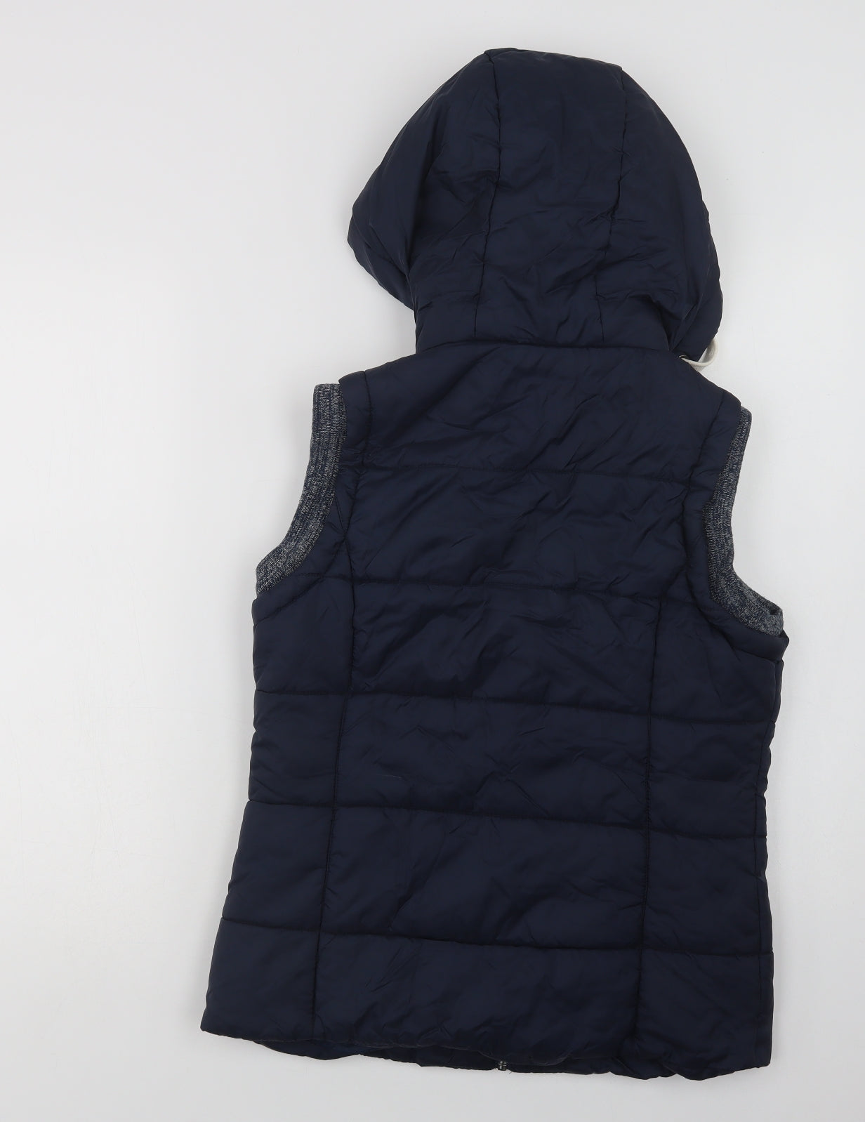 Dunnes Stores Womens Blue   Gilet Waistcoat Size 10  Zip