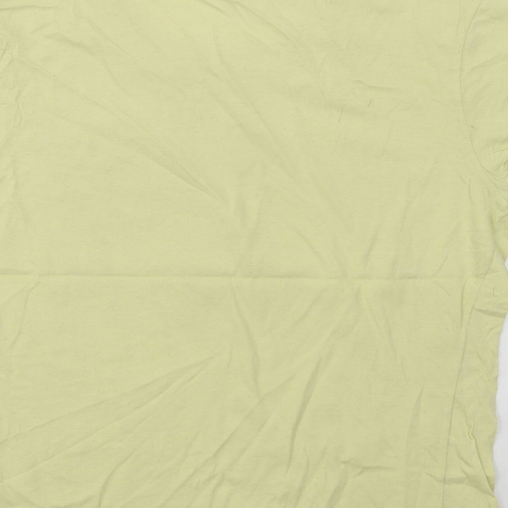 Kickers Womens Yellow  Cotton Basic T-Shirt Size 12 Crew Neck - Love & Chocolate