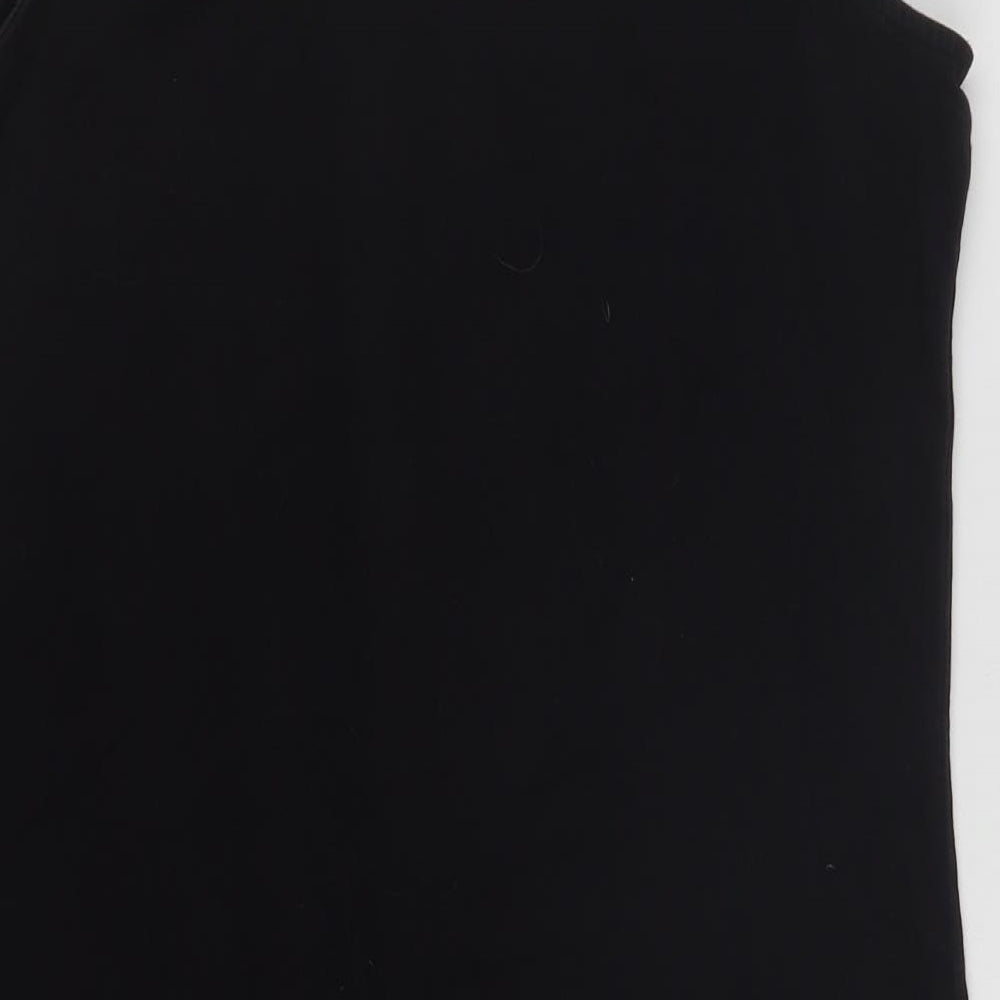 Papaya Womens Black  Cotton Basic Tank Size 18 Scoop Neck
