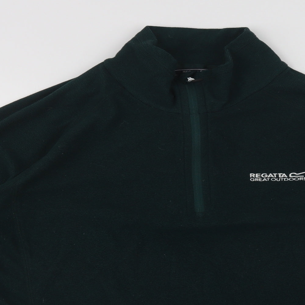 Regatta Mens Green  Polyester Henley Sweatshirt Size M