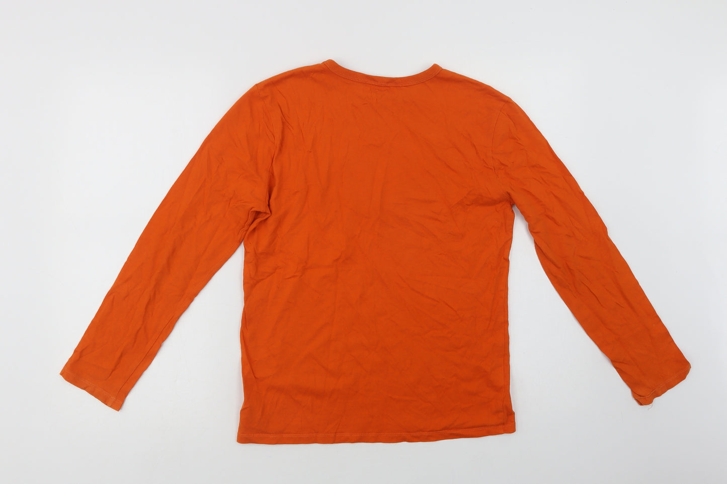 Gap Boys Orange  Cotton Basic T-Shirt Size 13-14 Years Crew Neck  - Let's Explore