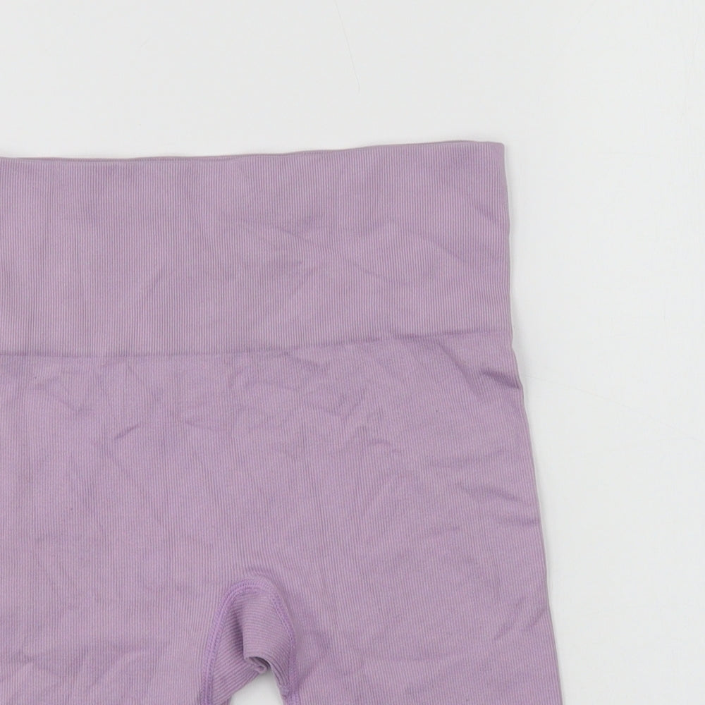 Primark Womens Purple  Nylon Compression Shorts Size 6 L8 in Regular