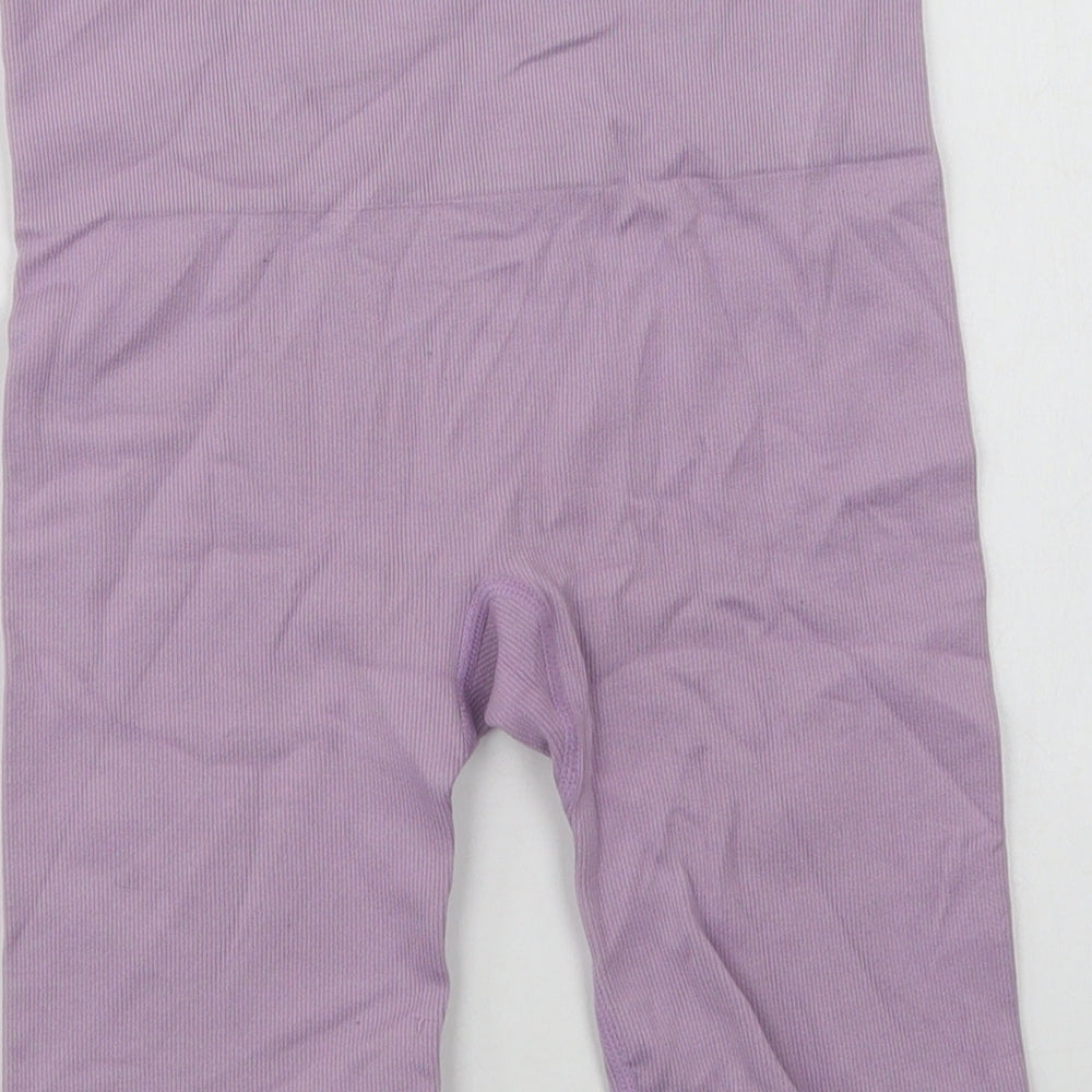 Primark Womens Purple  Nylon Compression Shorts Size 6 L8 in Regular