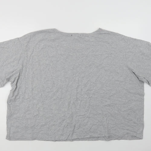 New Look Womens Grey  Cotton Top Pyjama Top Size 28   - Late Nights