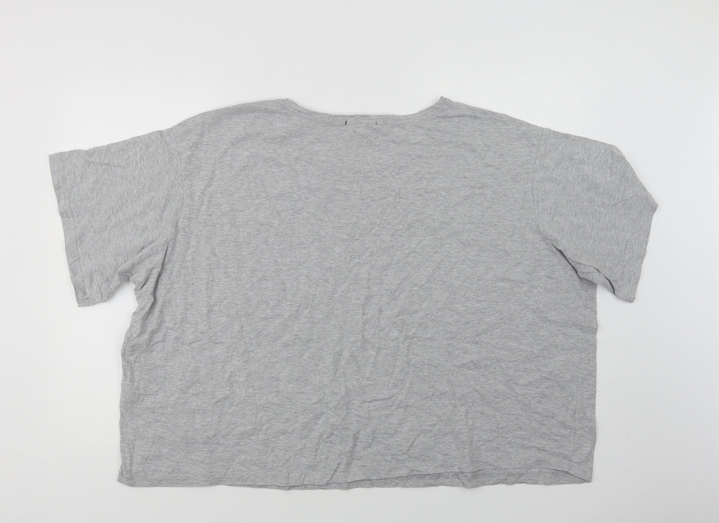 New Look Womens Grey  Cotton Top Pyjama Top Size 28   - Late Nights