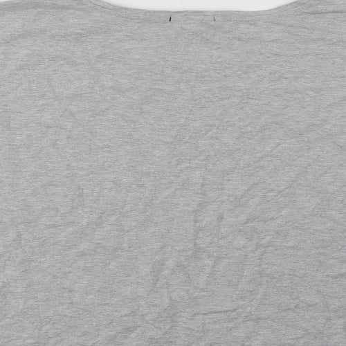 New Look Womens Grey  Cotton Top Pyjama Top Size 28   - Late Nights