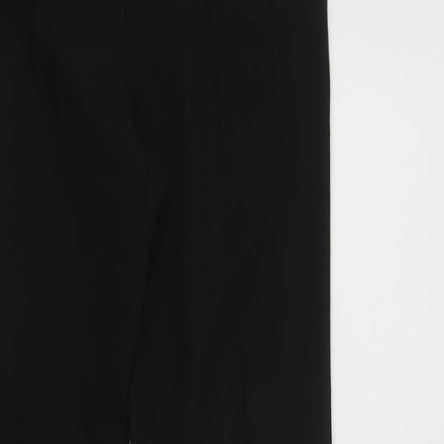 South Womens Black  Polyester Dress Pants Trousers Size 8 L31 in Regular Hook & Loop
