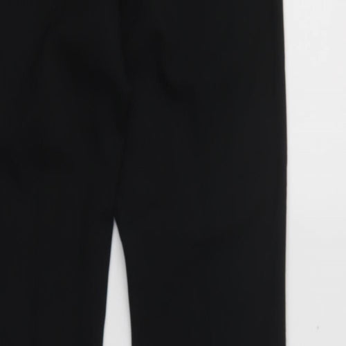 South Womens Black  Polyester Dress Pants Trousers Size 8 L31 in Regular Hook & Loop