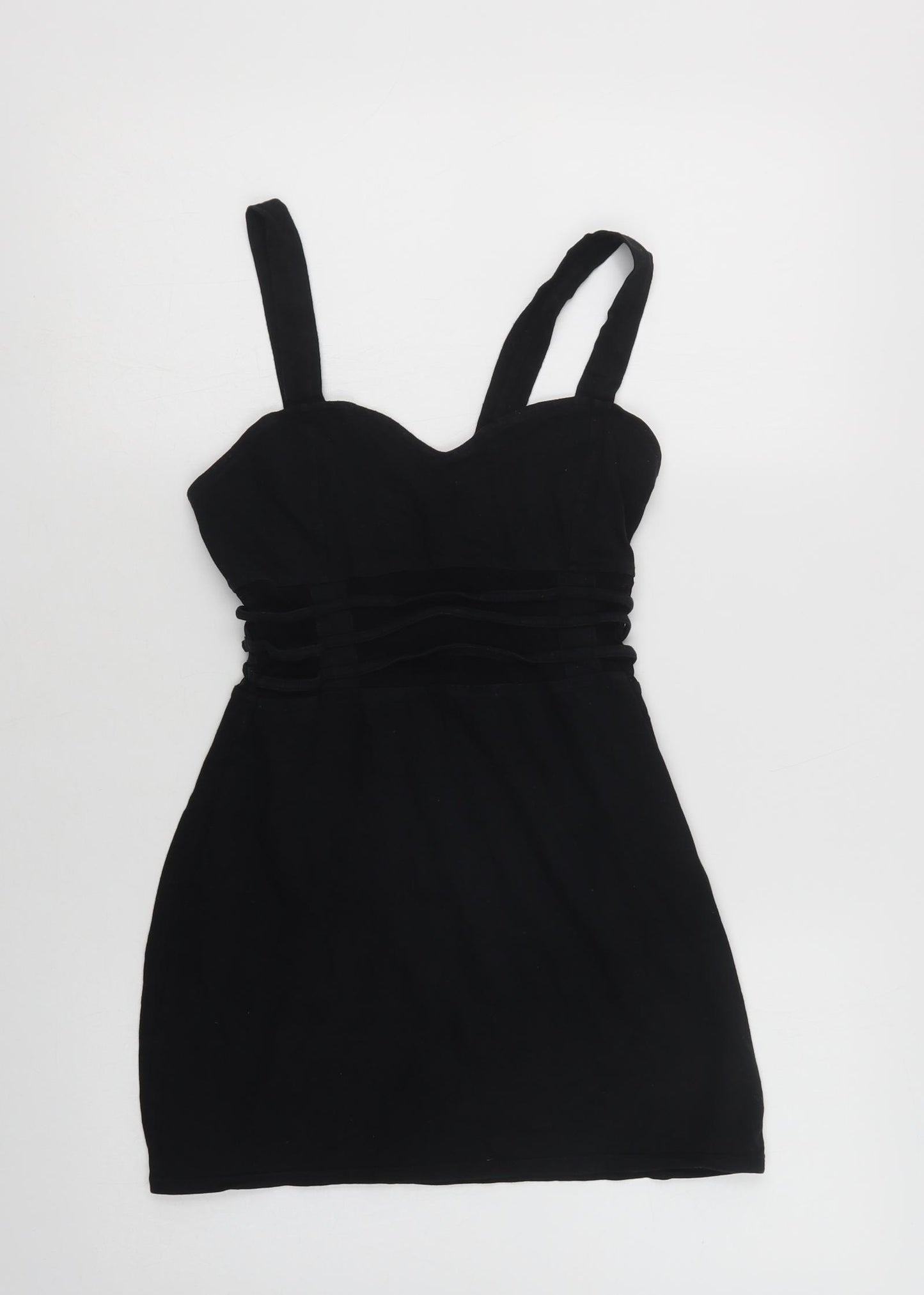 Motel Womens Black  Cotton Basic Tank Size M Sweetheart