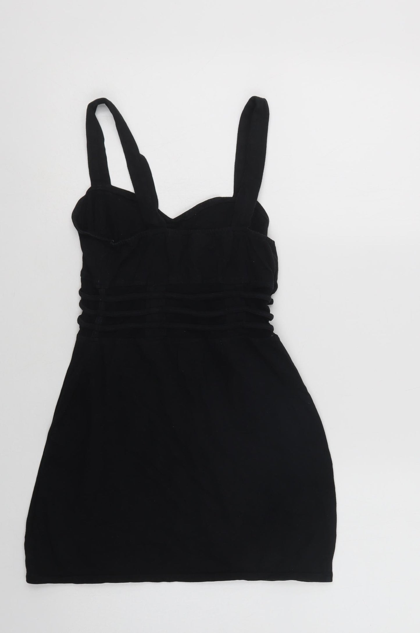 Motel Womens Black  Cotton Basic Tank Size M Sweetheart