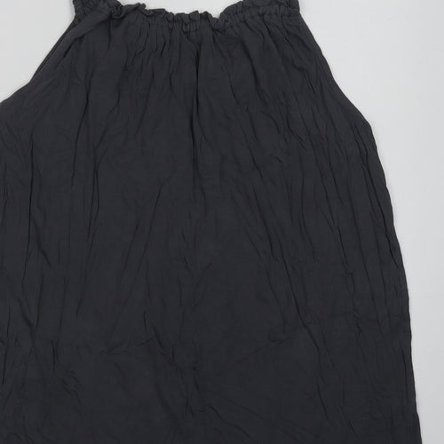 NEXT Womens Grey  Viscose Basic Tank Size 10 Round Neck