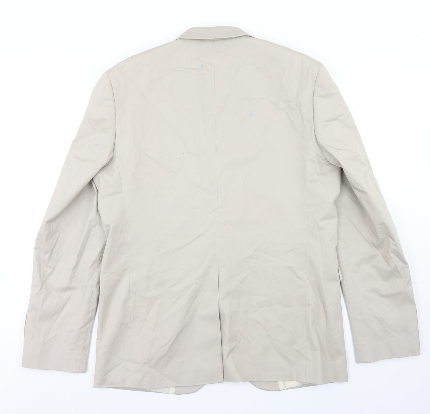 Cedar Wood State Mens Beige  Cotton Jacket Blazer Size 42