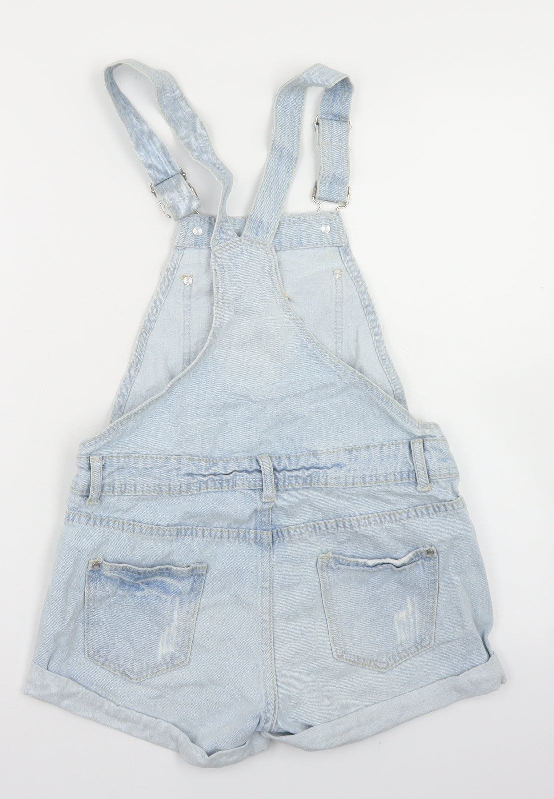 Denim Co Womens Blue  Cotton Dungaree One-Piece Size 6  Button