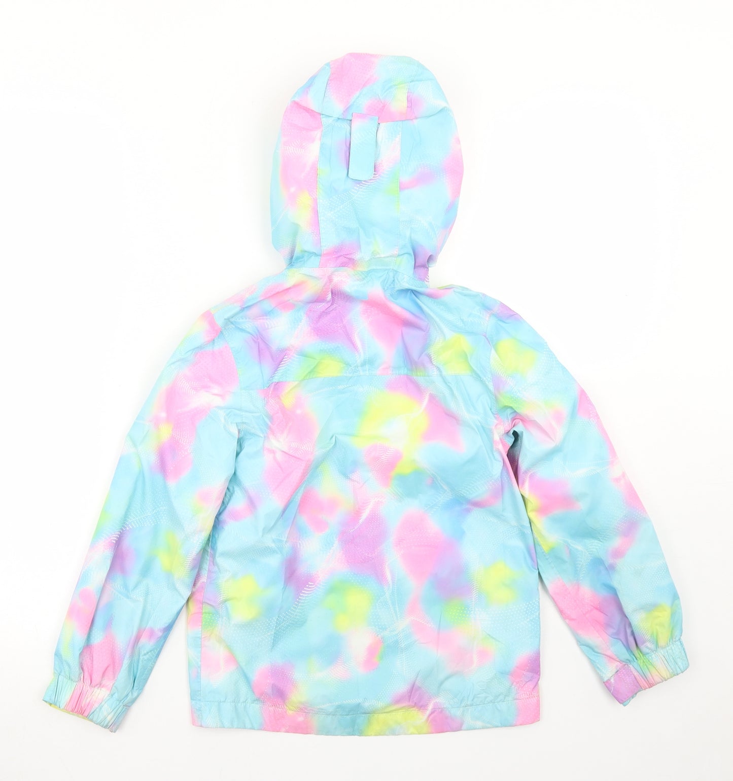 Mountain Warehouse Girls Blue Tie Dye  Windbreaker Jacket Size 7-8 Years  Zip