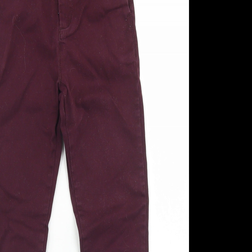 NEXT Boys Purple  Cotton Chino Trousers Size 9 Months  Regular Button