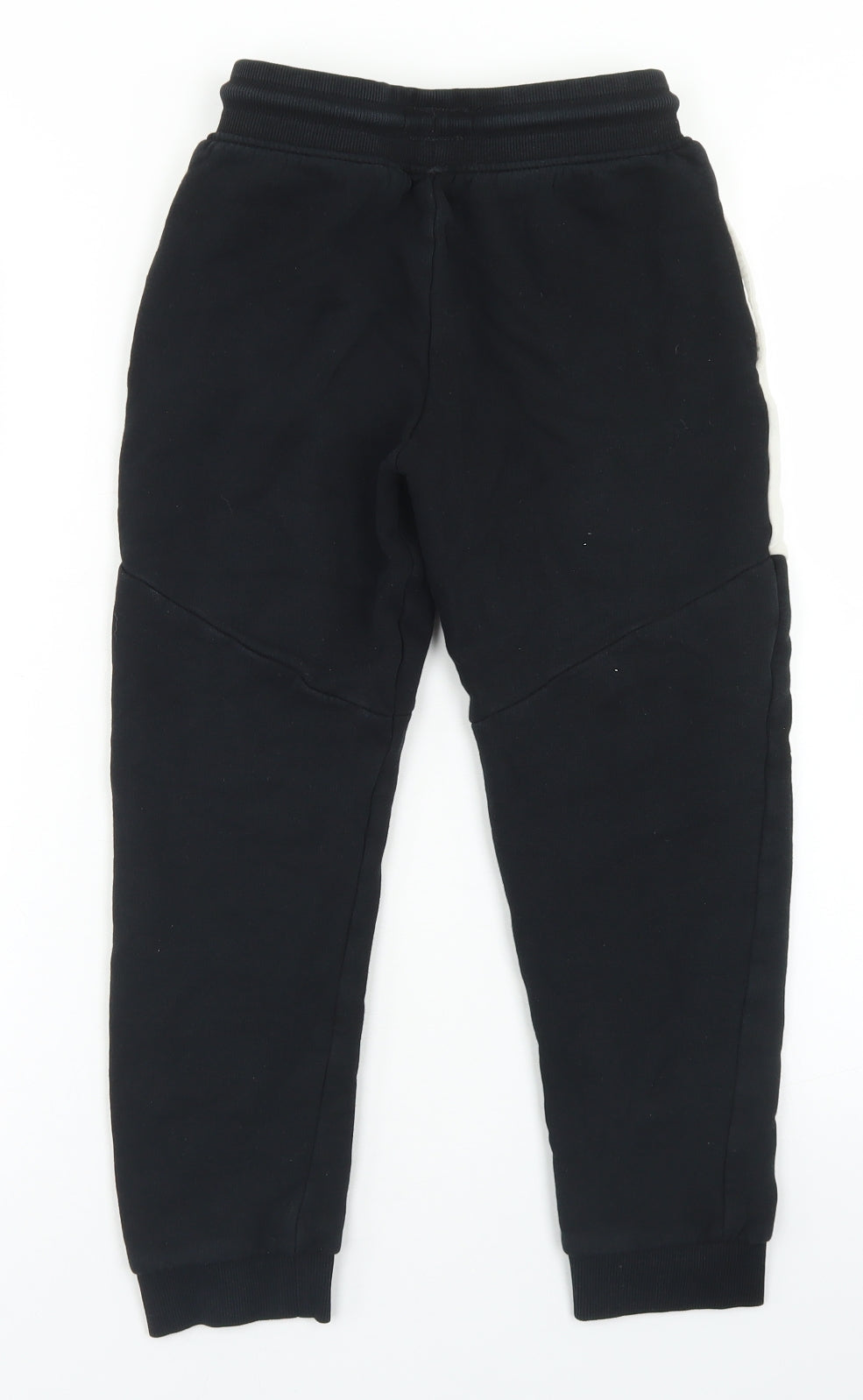 NEXT Boys Black  Cotton Jogger Trousers Size 10 Years  Regular Drawstring