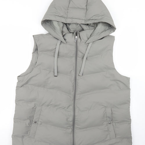 Primark Womens Grey   Gilet Coat Size XL  Zip