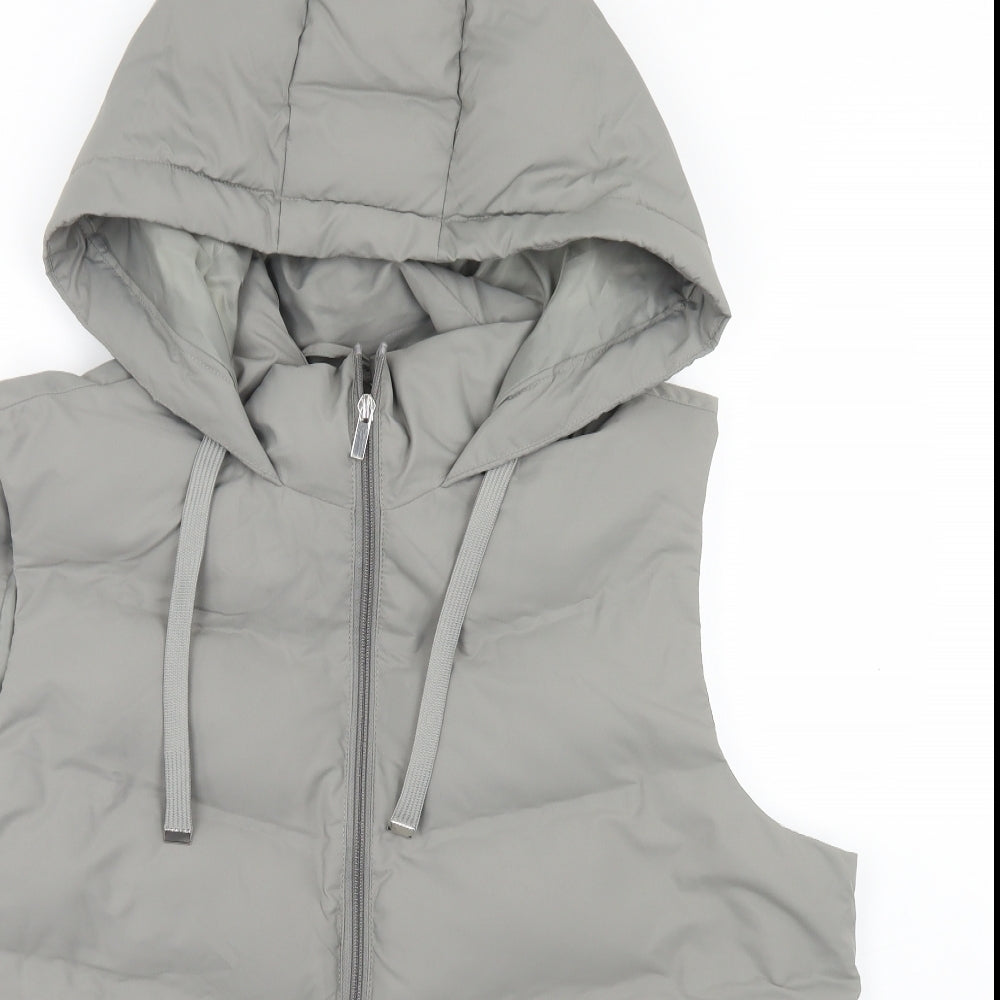 Primark Womens Grey   Gilet Coat Size XL  Zip