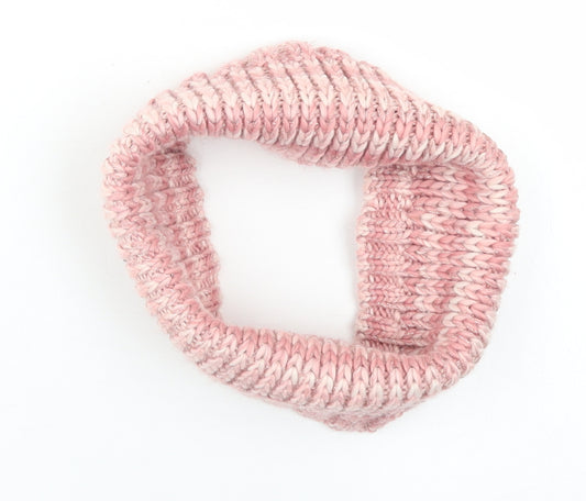 Dunnes Stores Girls Pink  Acrylic Infinity Scarf Scarves & Wraps One Size  - Age 9 - 11