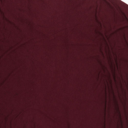 NEXT Womens Red V-Neck  Viscose Cardigan Jumper Size XS