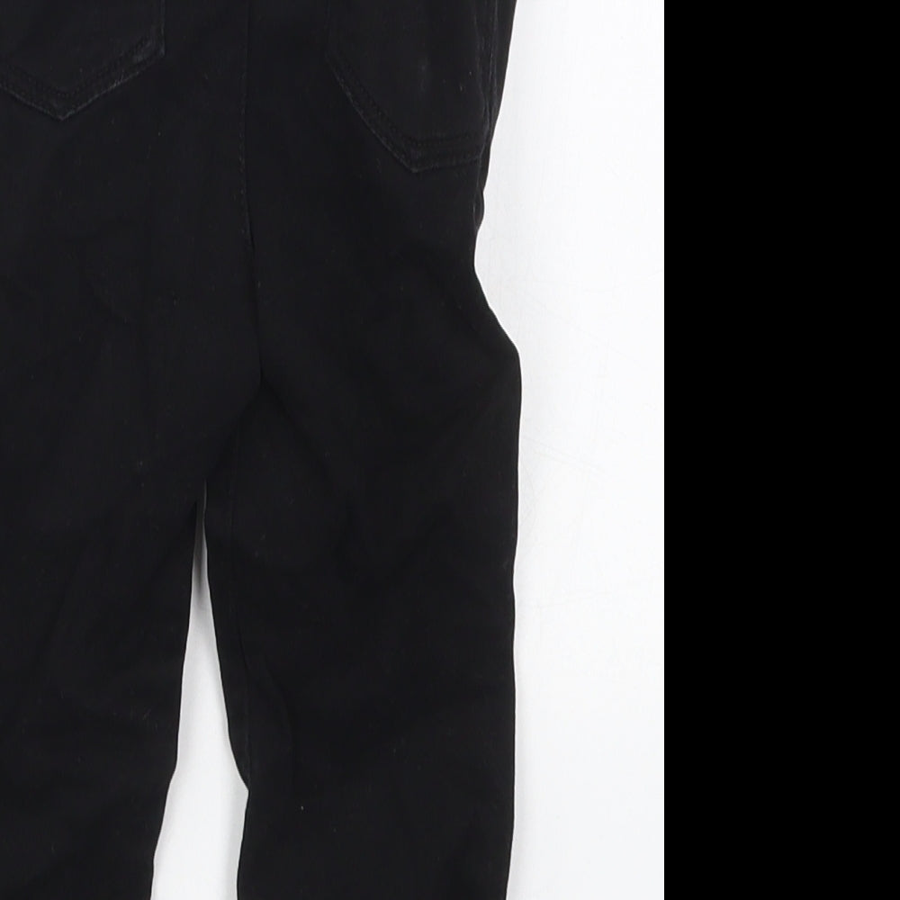 Primark Boys Black  Cotton Capri Jeans Size 18-24 Months  Button