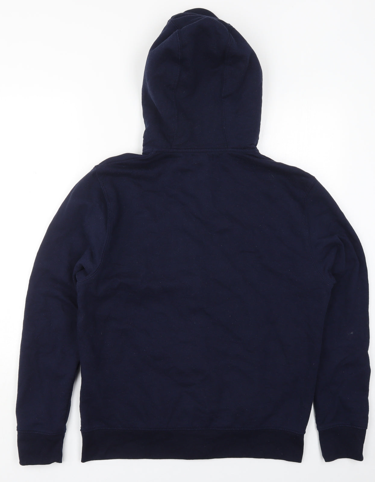 George Mens Blue  Cotton Full Zip Hoodie Size M