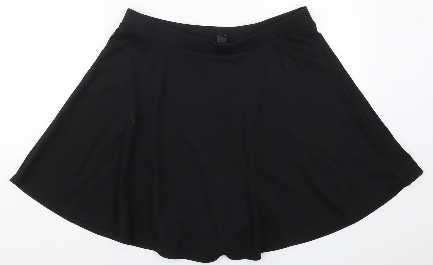 New Look Womens Black  Polyester Skater Skirt Size 16