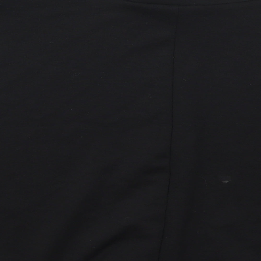 New Look Womens Black  Polyester Skater Skirt Size 16