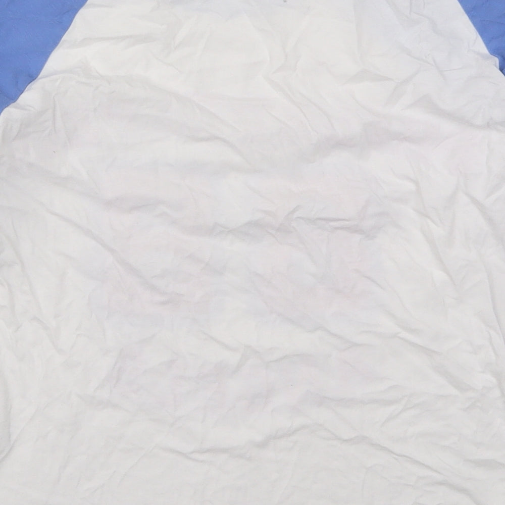 F&F Womens Blue  Cotton Basic T-Shirt Size 14 Round Neck - Philadelphia Angels