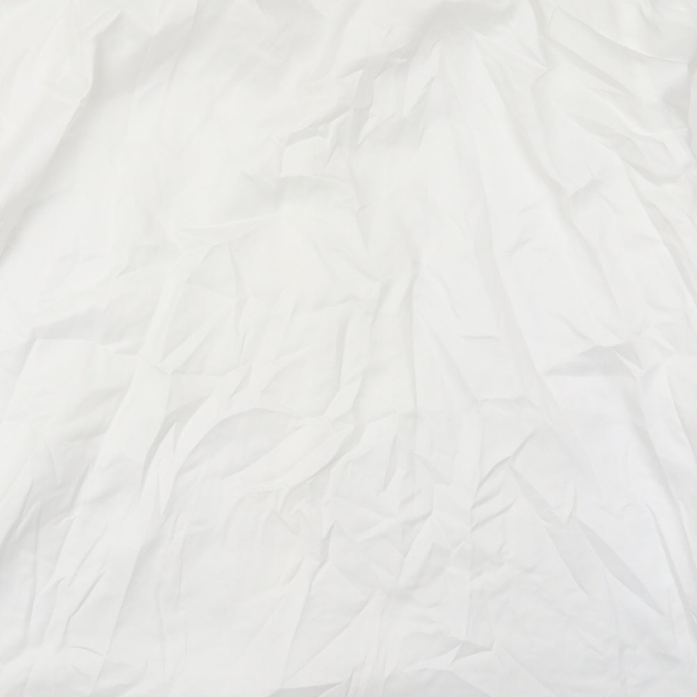 Debenhams Mens White  Cotton  Dress Shirt Size 18 Collared Button