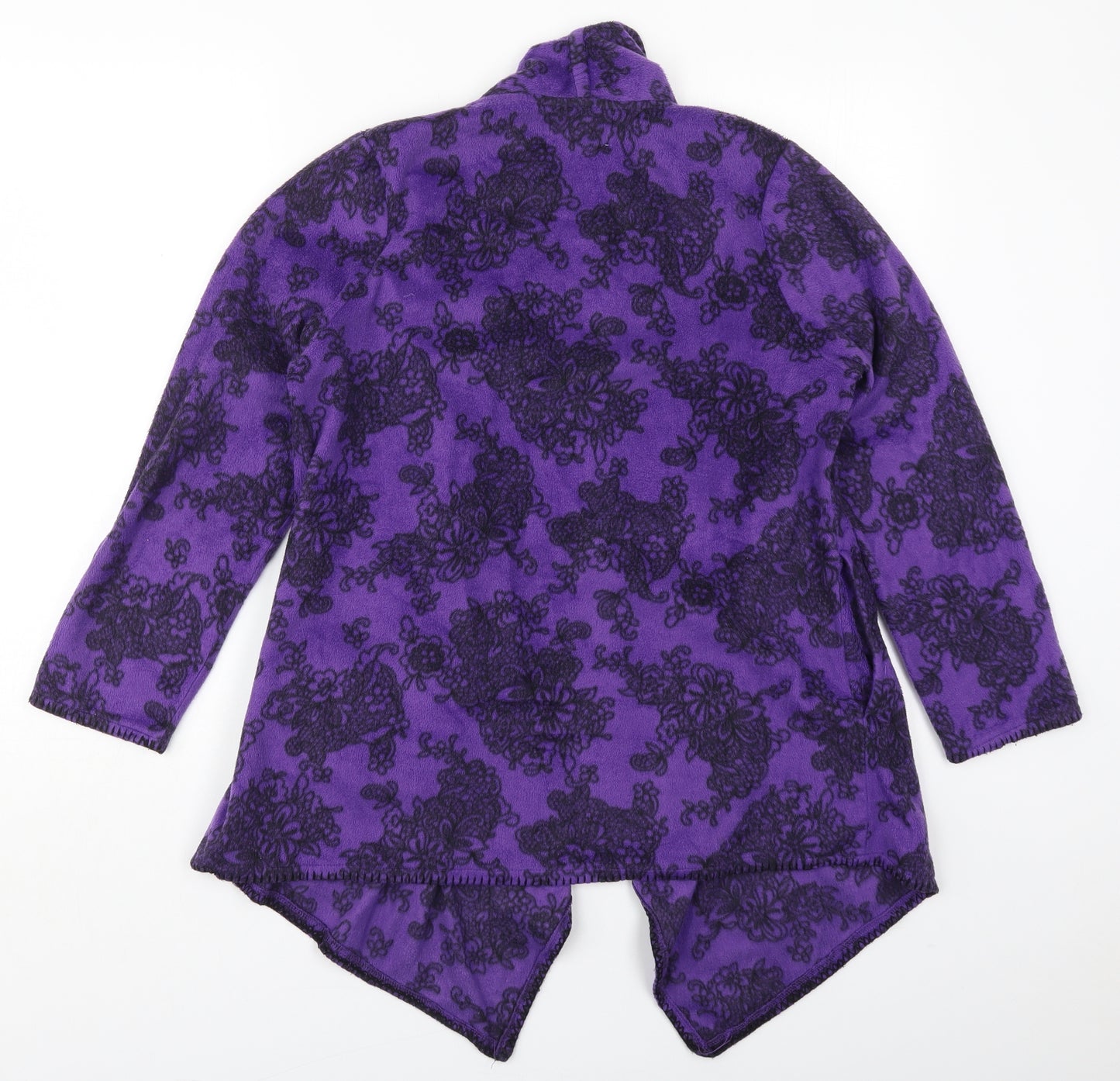 Carole Hochman Womens Purple Floral Polyester Cami Robe Size M