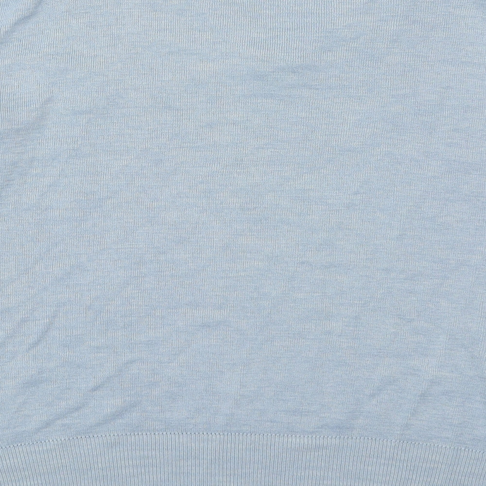 Gabicci Mens Blue V-Neck Argyle/Diamond Acrylic Pullover Jumper Size XL