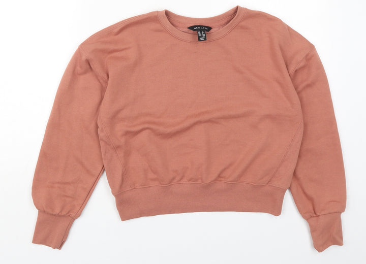 New Look Womens Red  Polyester Pullover Sweatshirt Size 6  Pullover - Terracotta