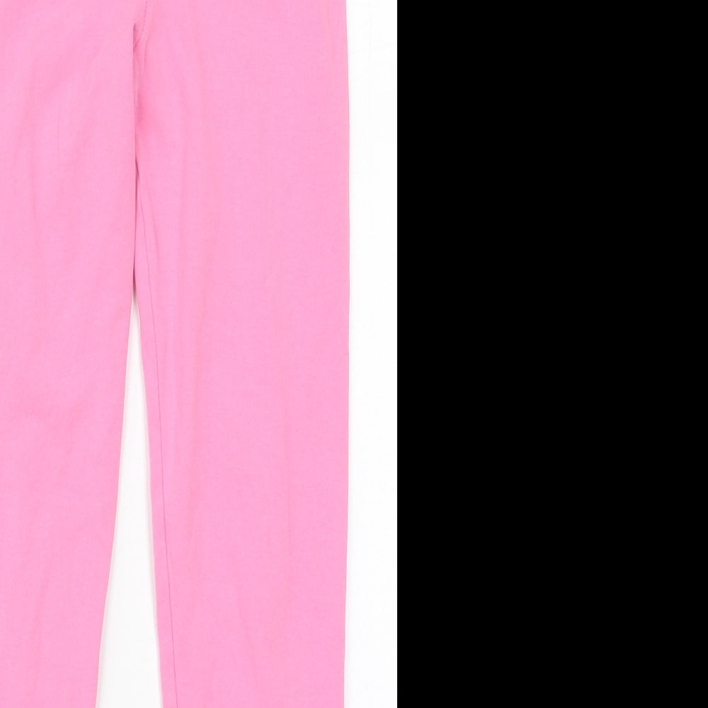 TU Girls Pink  Cotton Carrot Trousers Size 9-10 Years  Regular
