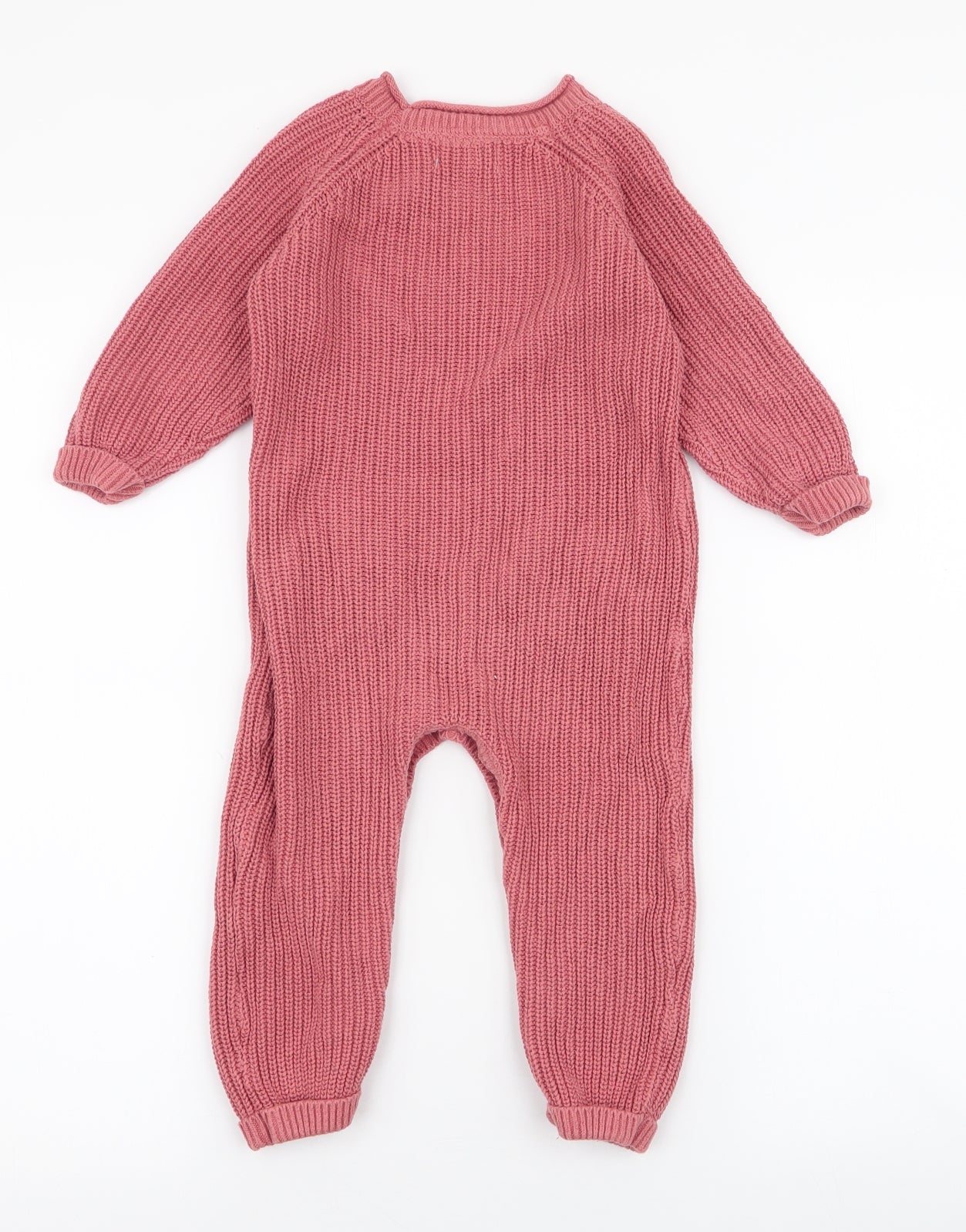 Primark Girls Pink  Polyester Romper One-Piece Size 18-24 Months  Button