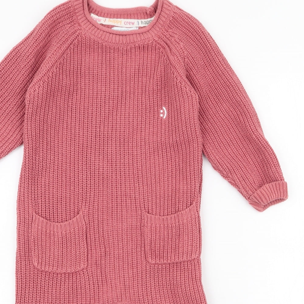 Primark Girls Pink  Polyester Romper One-Piece Size 18-24 Months  Button