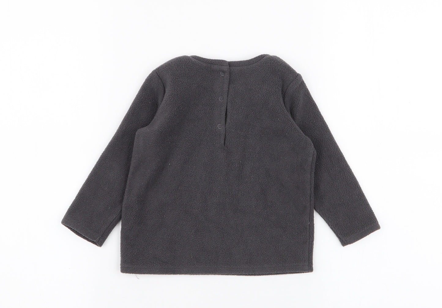 NEXT Girls Grey  100% Polyester  Pyjama Top Size 9-12 Months  Snap - Star