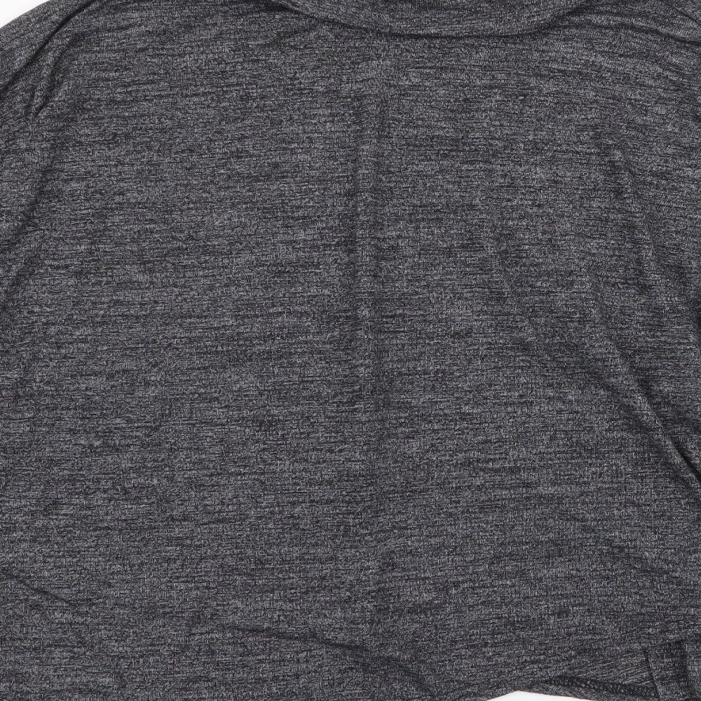 Red London Womens Grey Roll Neck  Viscose Pullover Jumper Size S