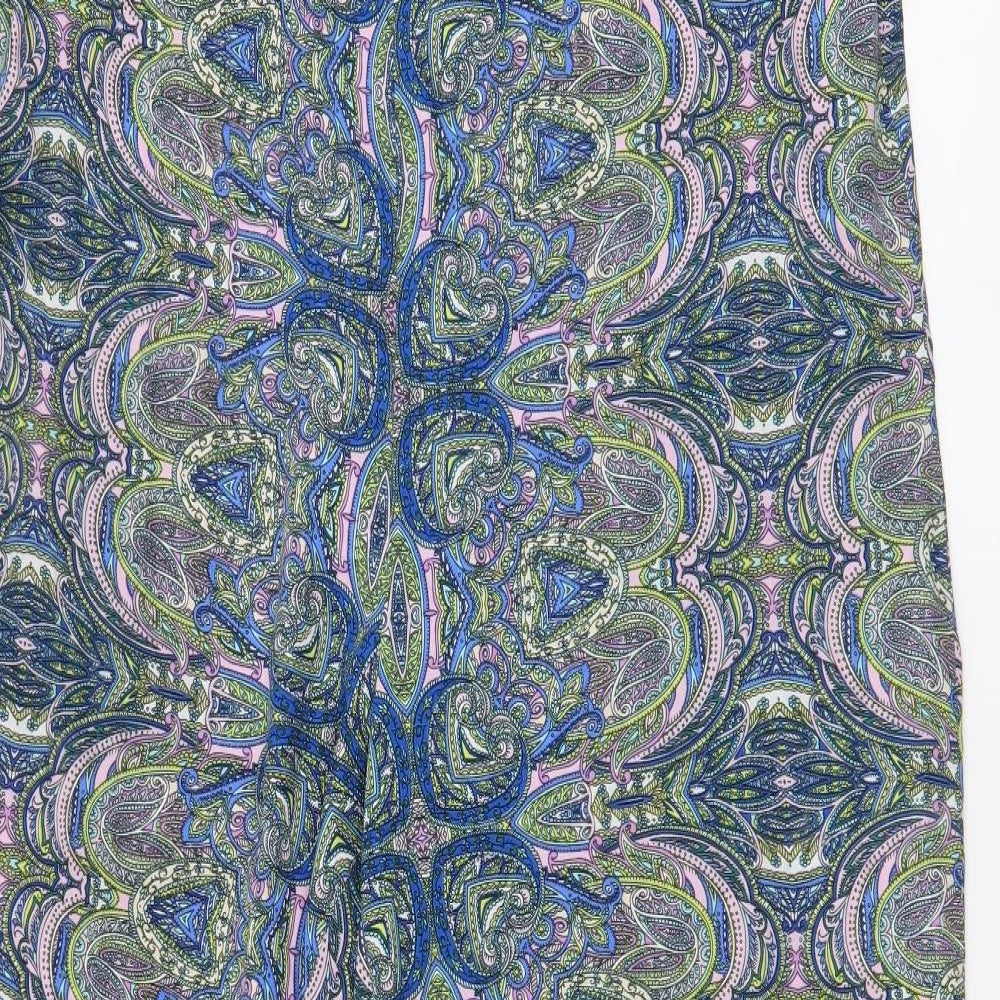 Peacocks Womens Multicoloured Paisley Polyester  Pyjama Pants Size 16  Drawstring