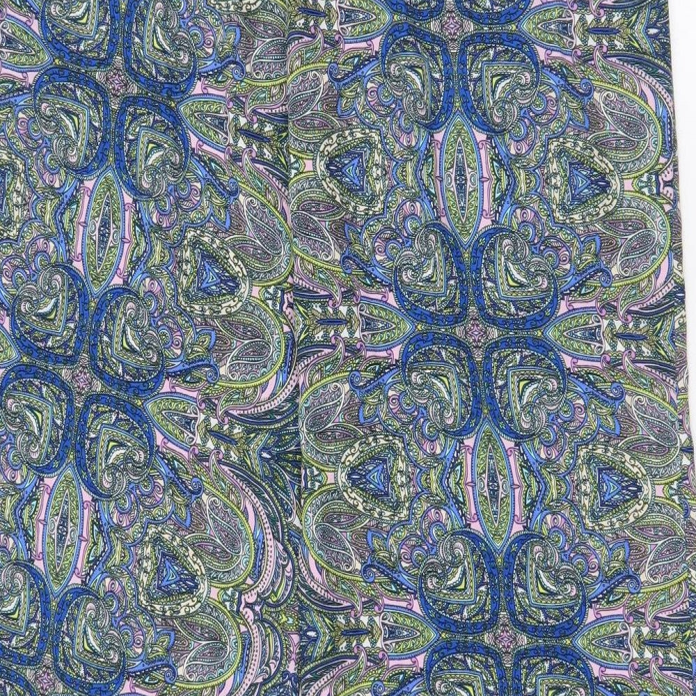 Peacocks Womens Multicoloured Paisley Polyester  Pyjama Pants Size 16  Drawstring