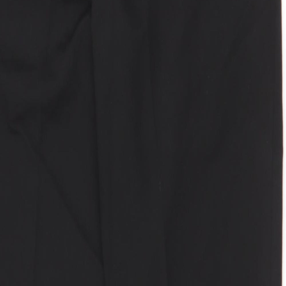 Primark Mens Black  Polyester Dress Pants Trousers Size 30 L32 in Regular Zip