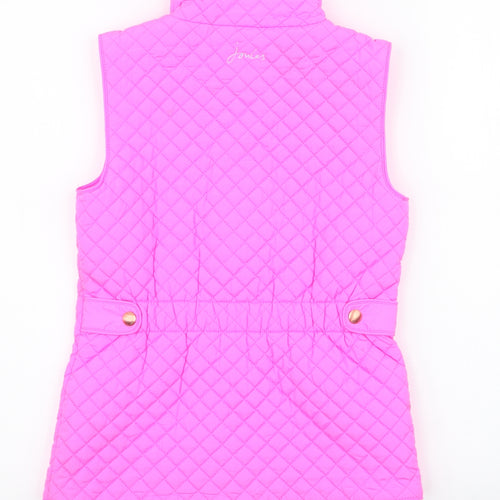 Joules Girls Pink   Gilet Jacket Size 9-10 Years  Zip