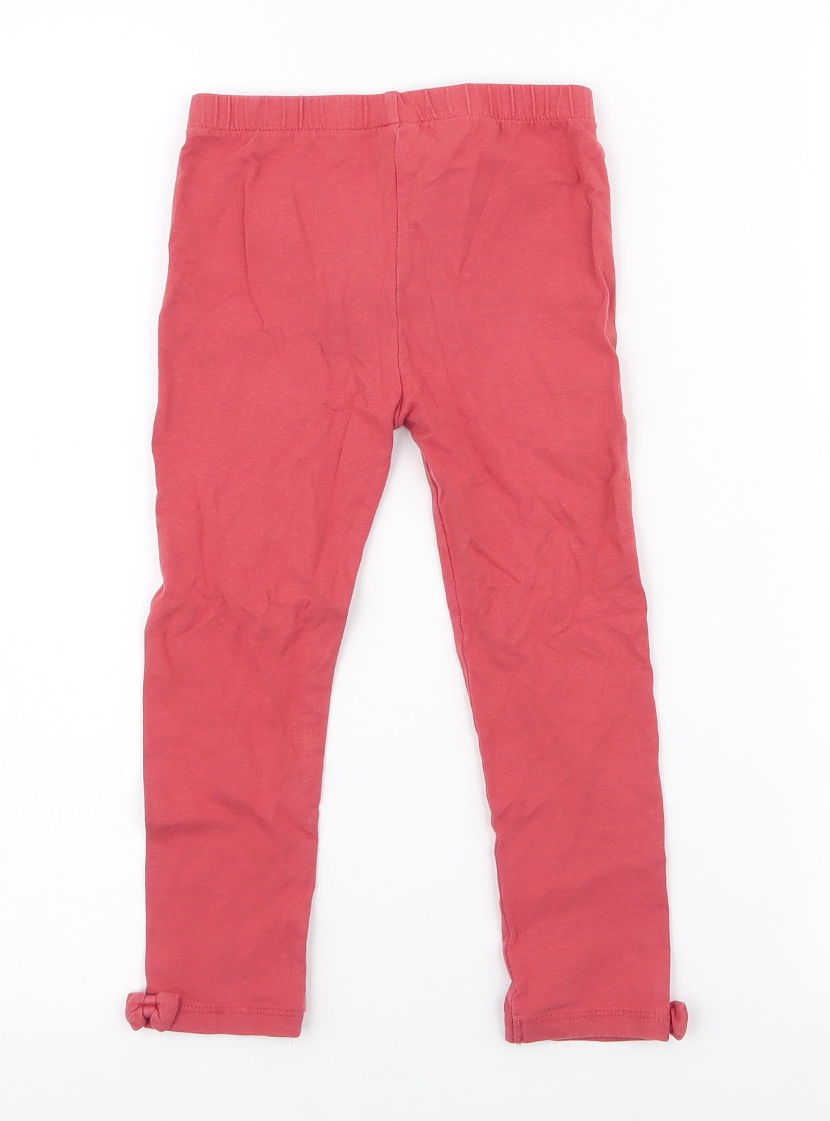 TU Girls Pink  Cotton Jogger Trousers Size 4-5 Years  Regular Pullover - Leggings