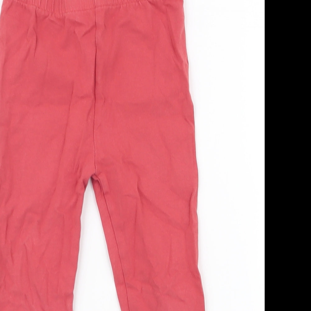 TU Girls Pink  Cotton Jogger Trousers Size 4-5 Years  Regular Pullover - Leggings