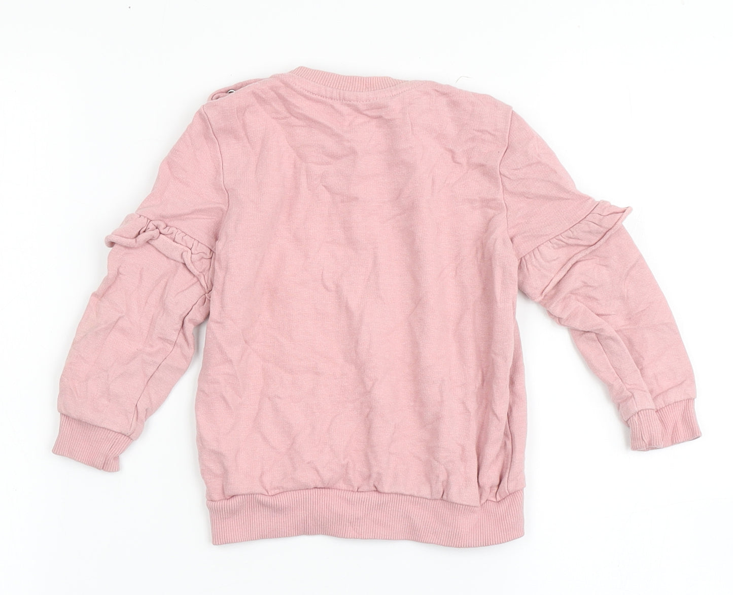 Disney Baby Girls Pink  100% Cotton Pullover T-Shirt Size 12-18 Months Round Neck Snap - Bambi, Sweater